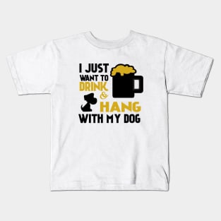 Beer And My Dog Kids T-Shirt